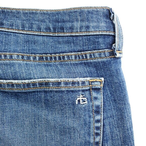 rag&bone Dre Capri Ankle Raw Hem Jeans Stretch Distress "26" 32 Waist, 26 Inseam - Picture 9 of 12